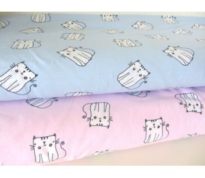 Jersey Katze hellblau